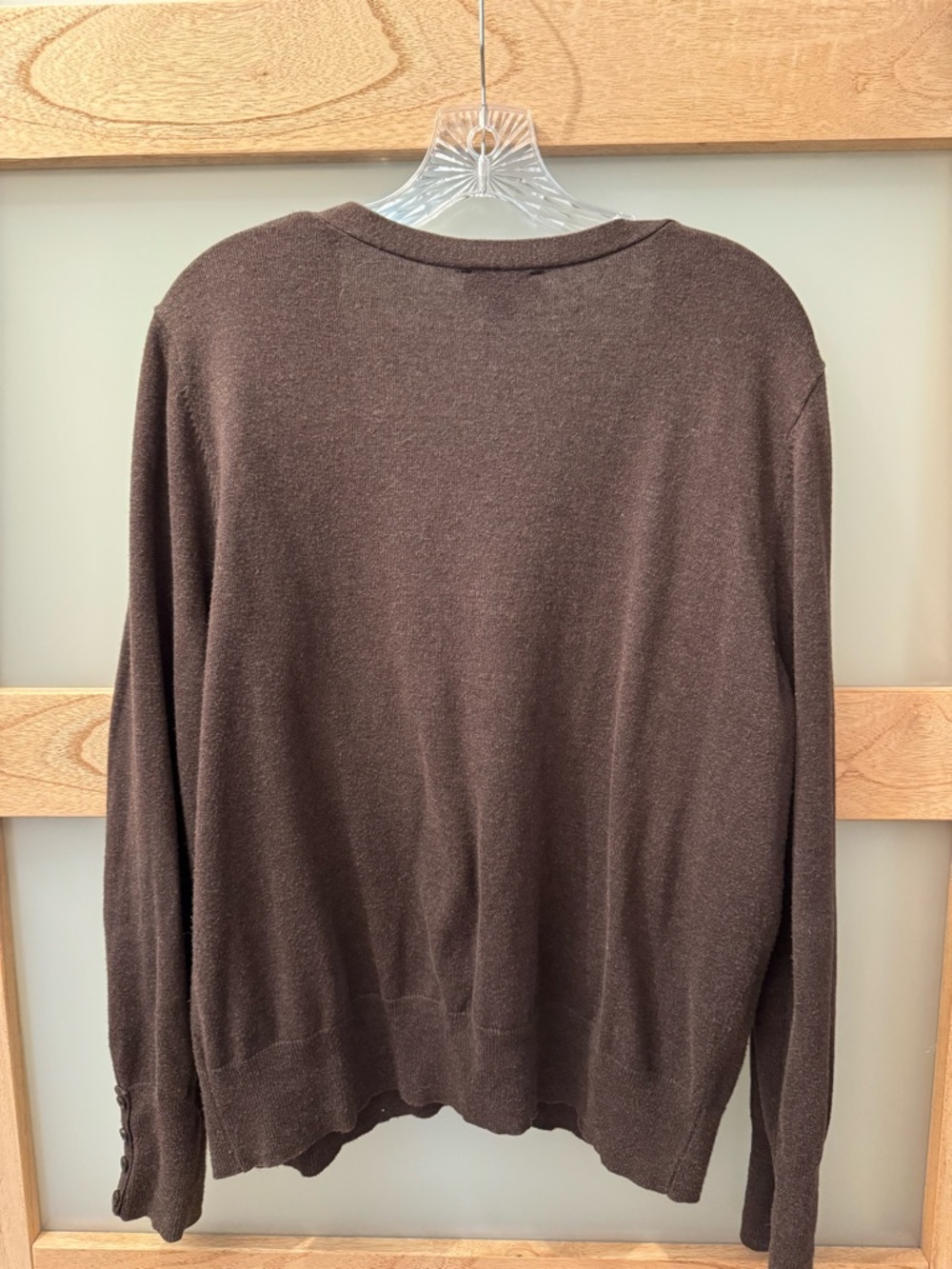 Worthington Brown Cardigan Sweater - Picture 2 of 4
